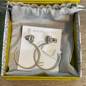 Kendra Scott Gold Hoops - NWT